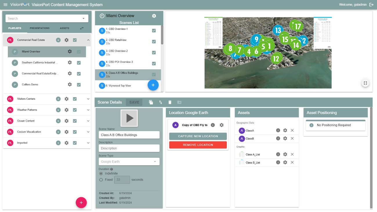 VisionPort CMS Interface